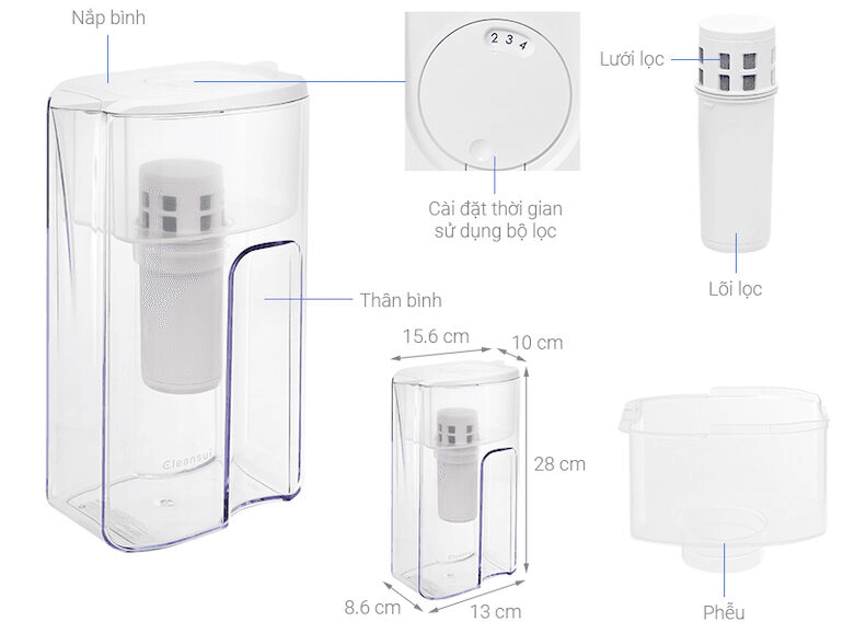 Top 5 bình lọc nước mini tốt nhất hiện nay 5